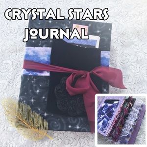 Witchy Crystal Themed Junk Journal - art journal new age tarot astrology